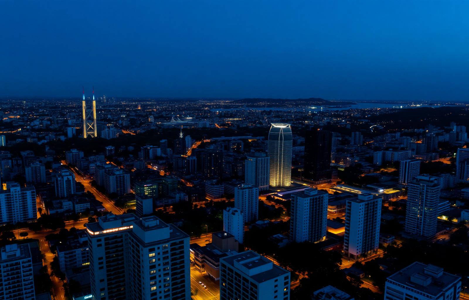 Vista aérea de Porto Alegre — área de atuação da Escouto Segurança
